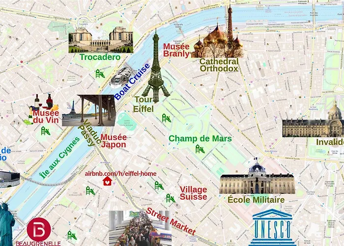 Eiffel Tower Spacious 2-Bedroom, 2-Bathroom Quiet Apartment, Elegant And Peaceful *